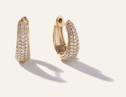 diamond earrings for Valentine's Day